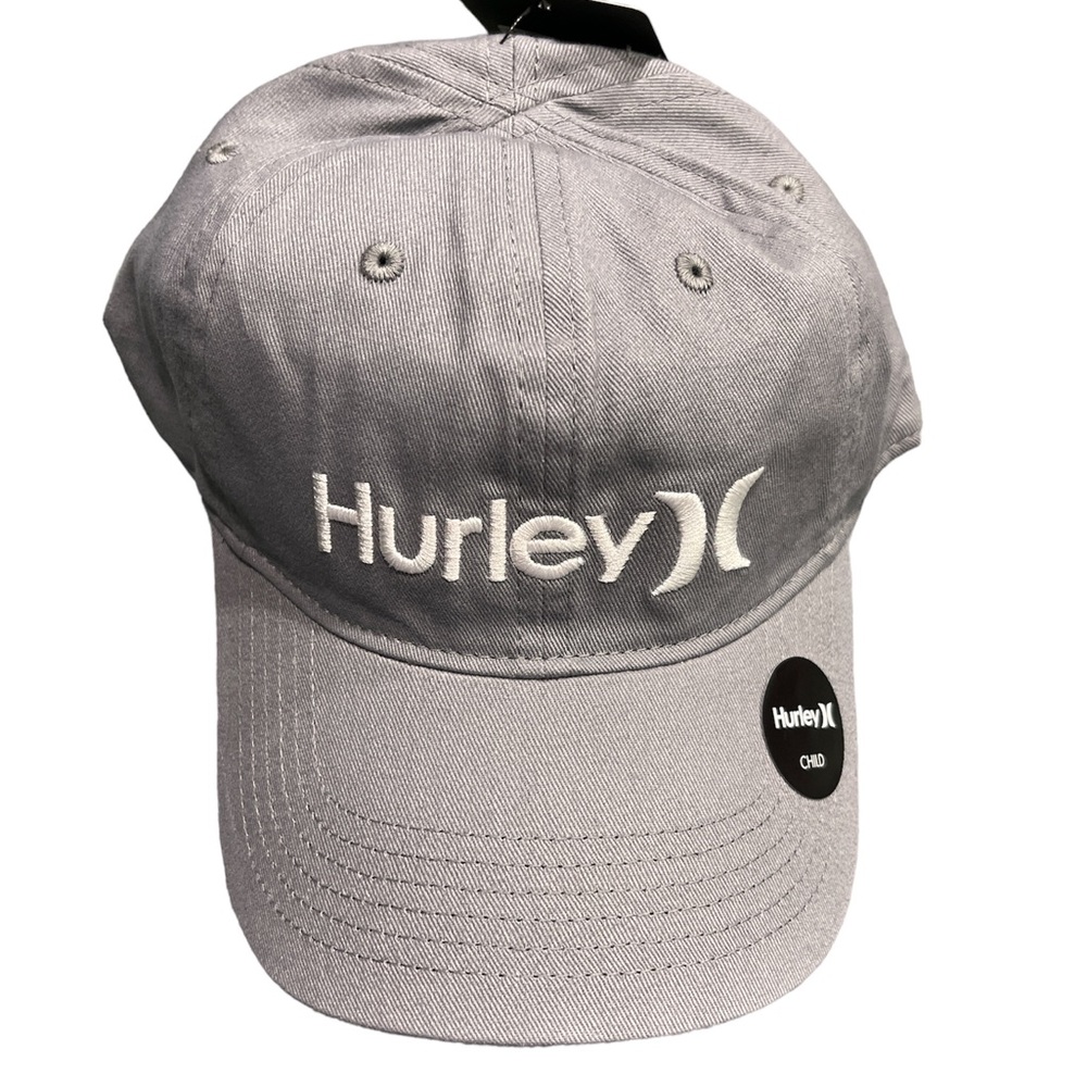 Hurley Child’s Gray baseball hat with Velcro adjust New with tag